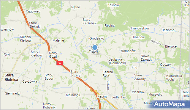 mapa Nowa Wola, Nowa Wola gmina Jedlińsk na mapie Targeo